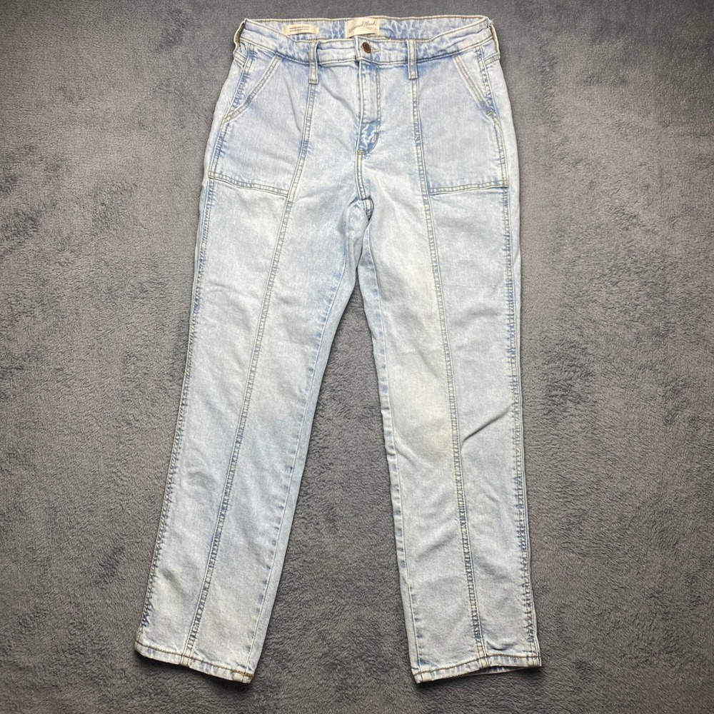 Universal Thread Jeans Womens 6/28R High Rise Slim Straight Light Wash